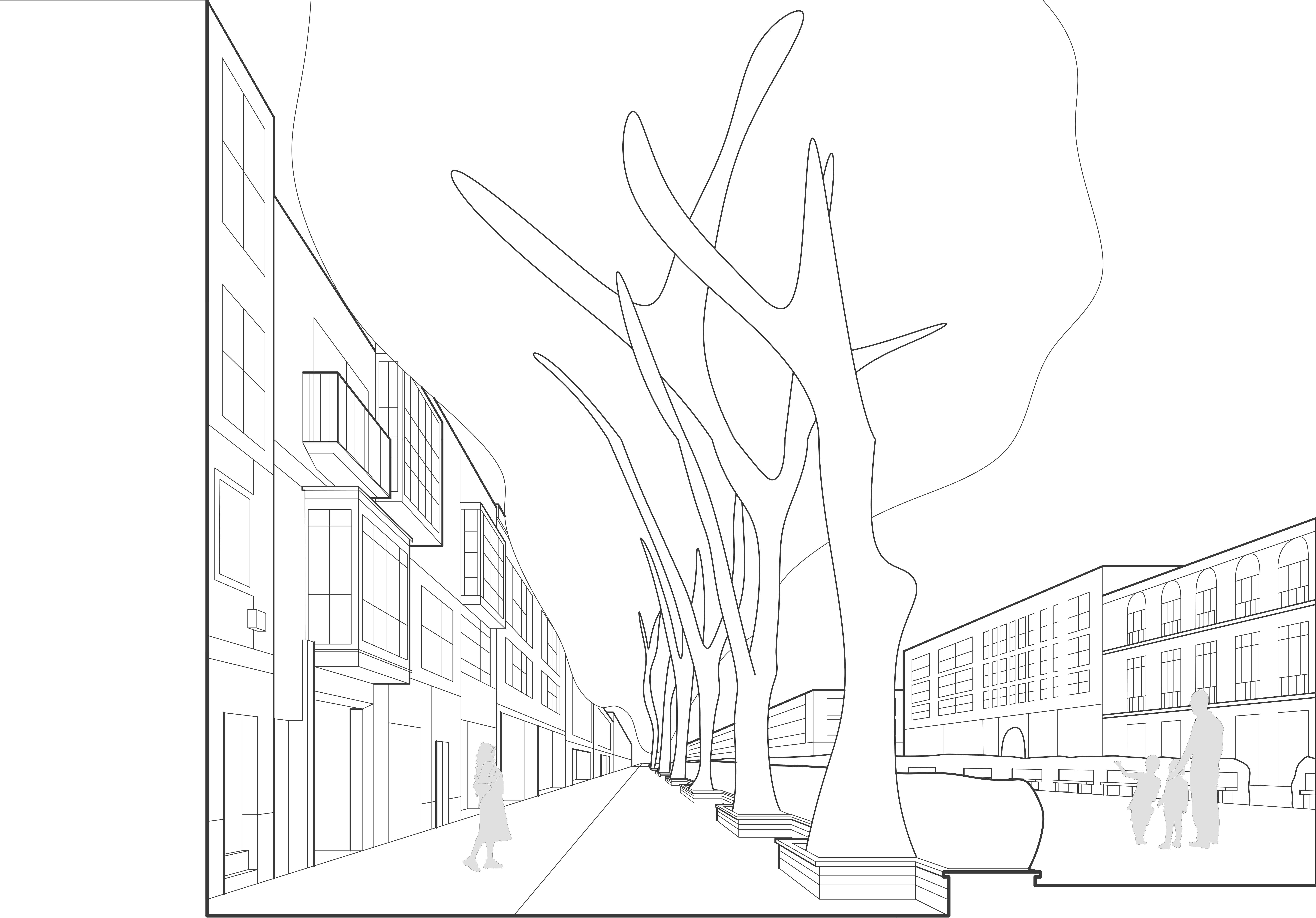 Shopping area in Mallorca, Spain