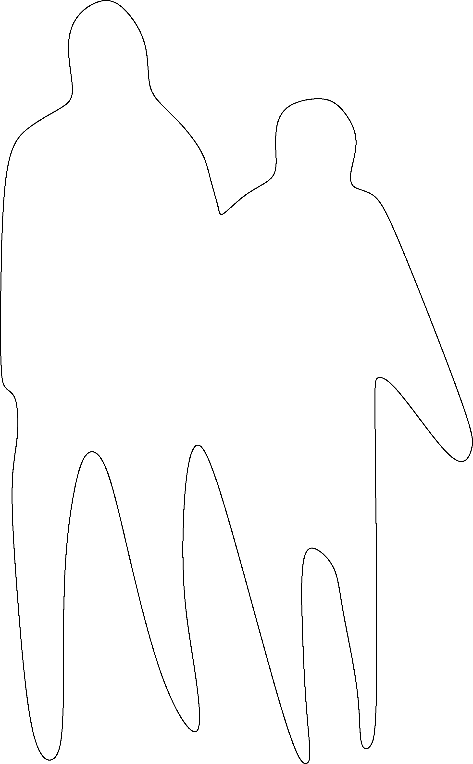 Two people walking together 