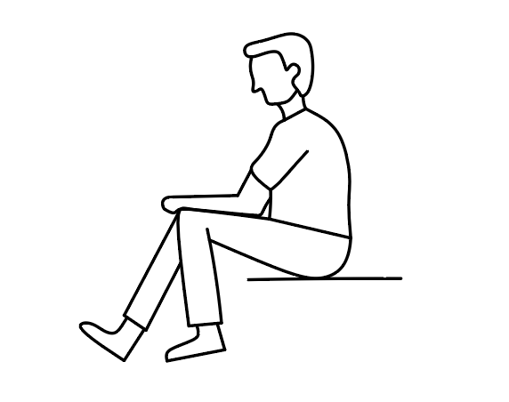 Man sitting
