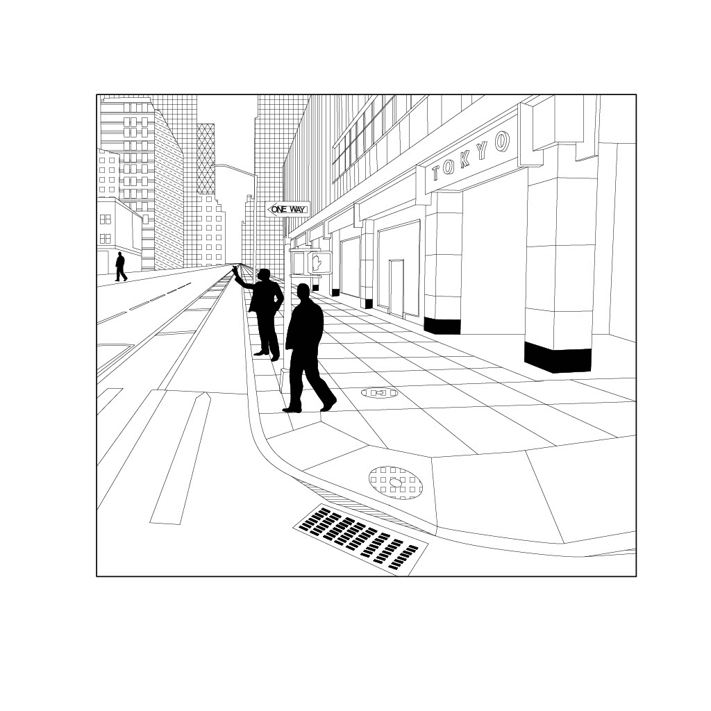 Sidewalk in Times Square