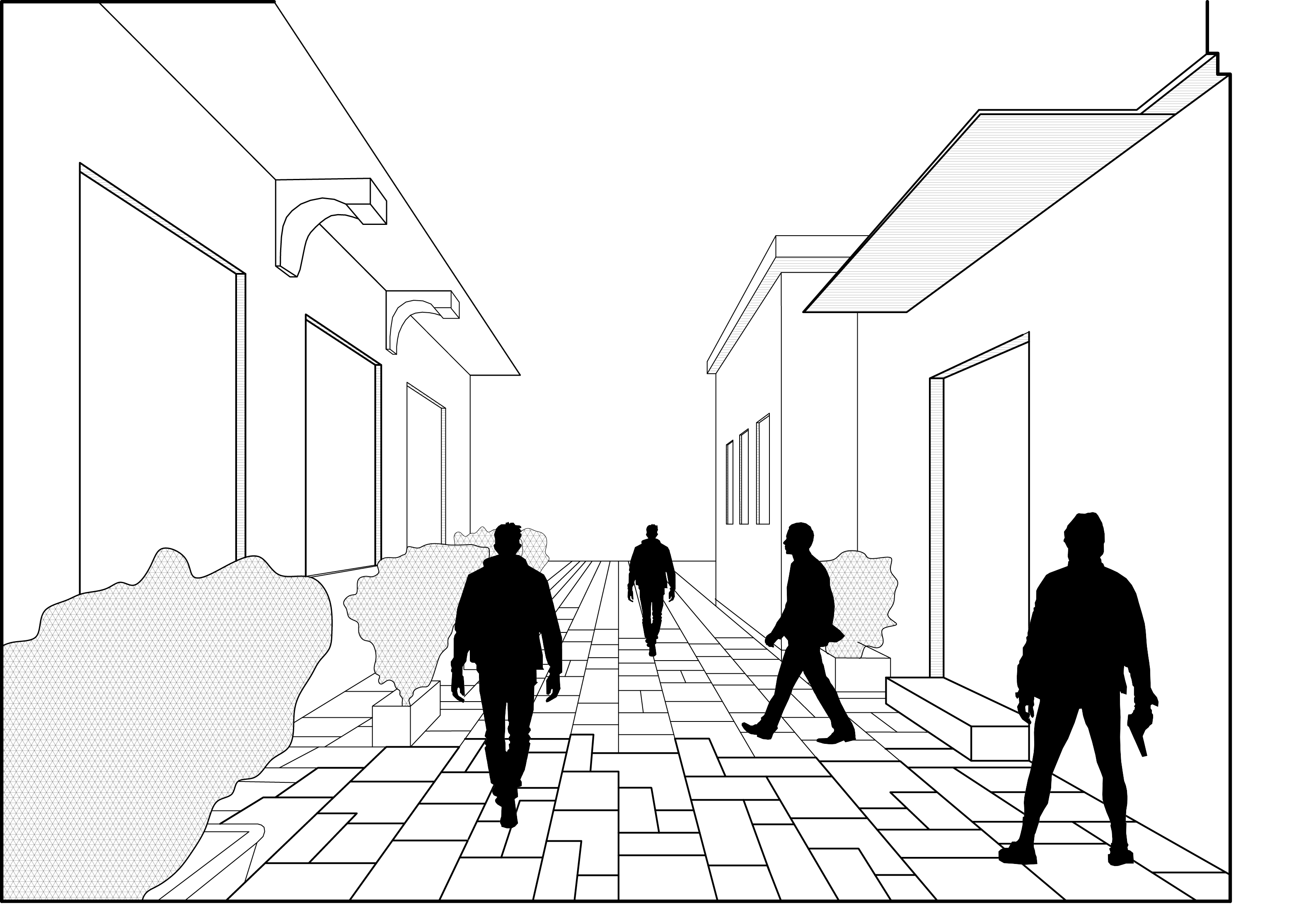 Athens, Greece side street located near The Acropolis