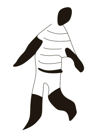 Scruffy Man Prancing Around