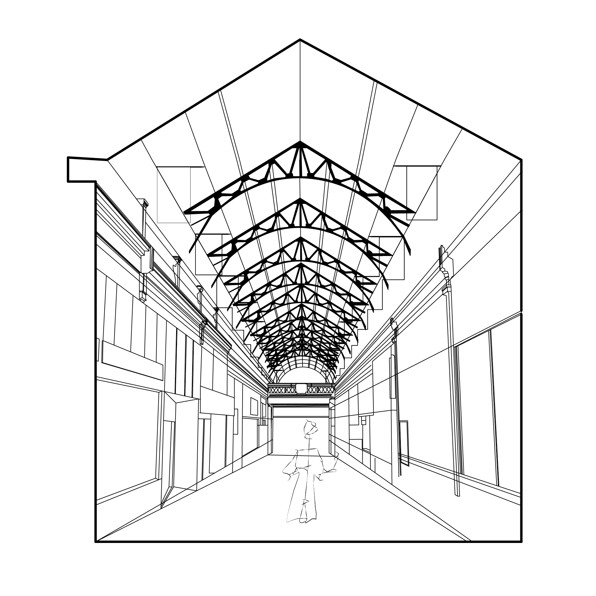 Arcade Covered Sidewalk Nashville