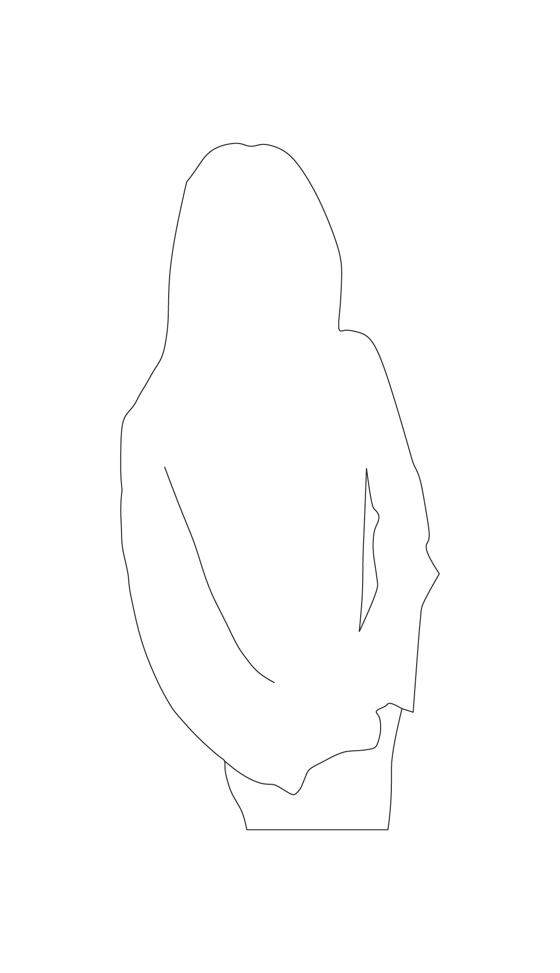 Girl standing and smiling on sidewalk