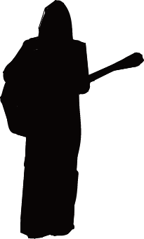 Woman playing a guitar