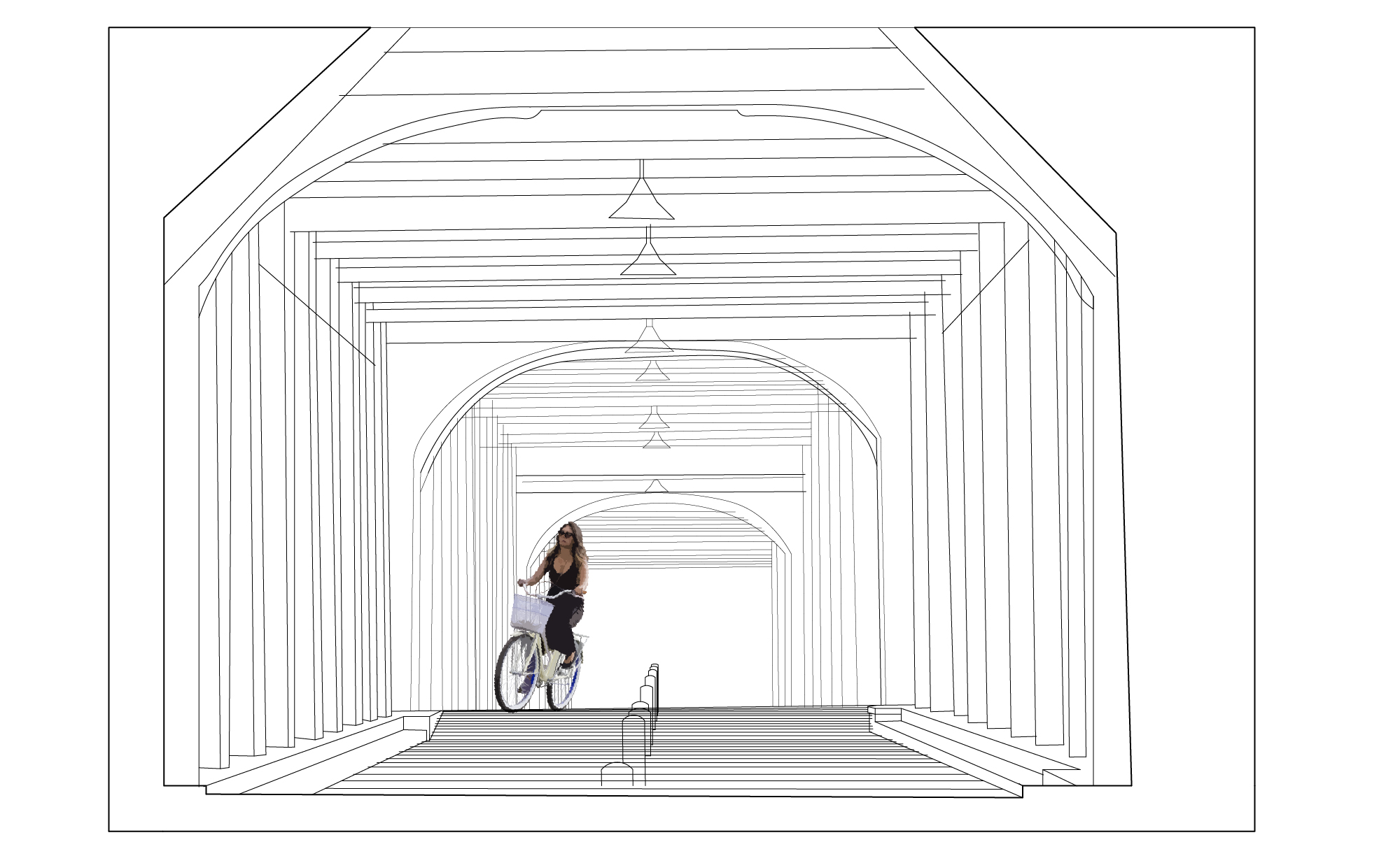 walnut street ped bridge