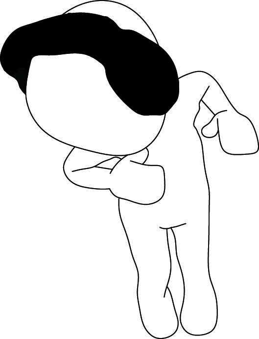 Jamming out to music on its headphones.