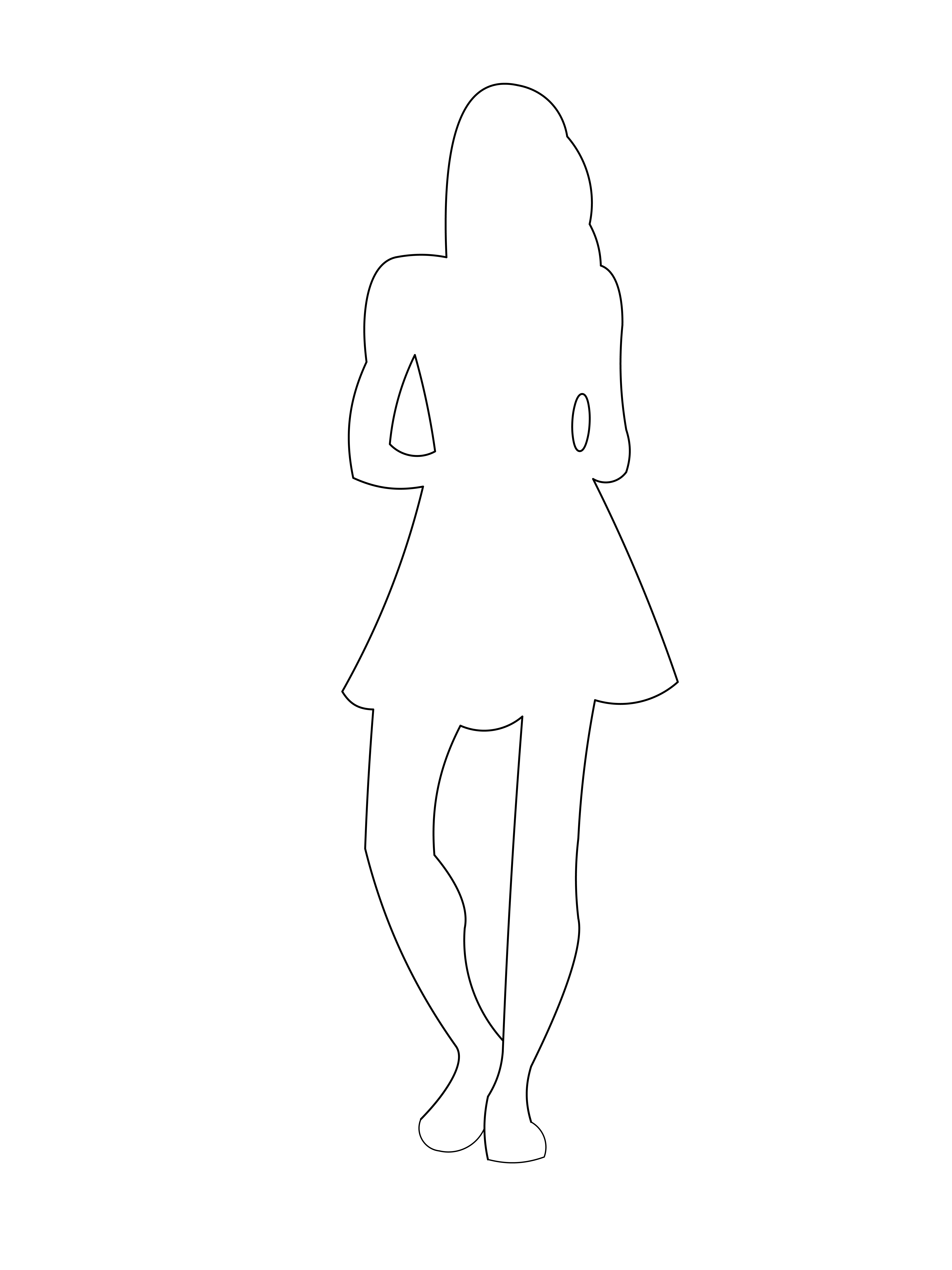 woman in dress standing