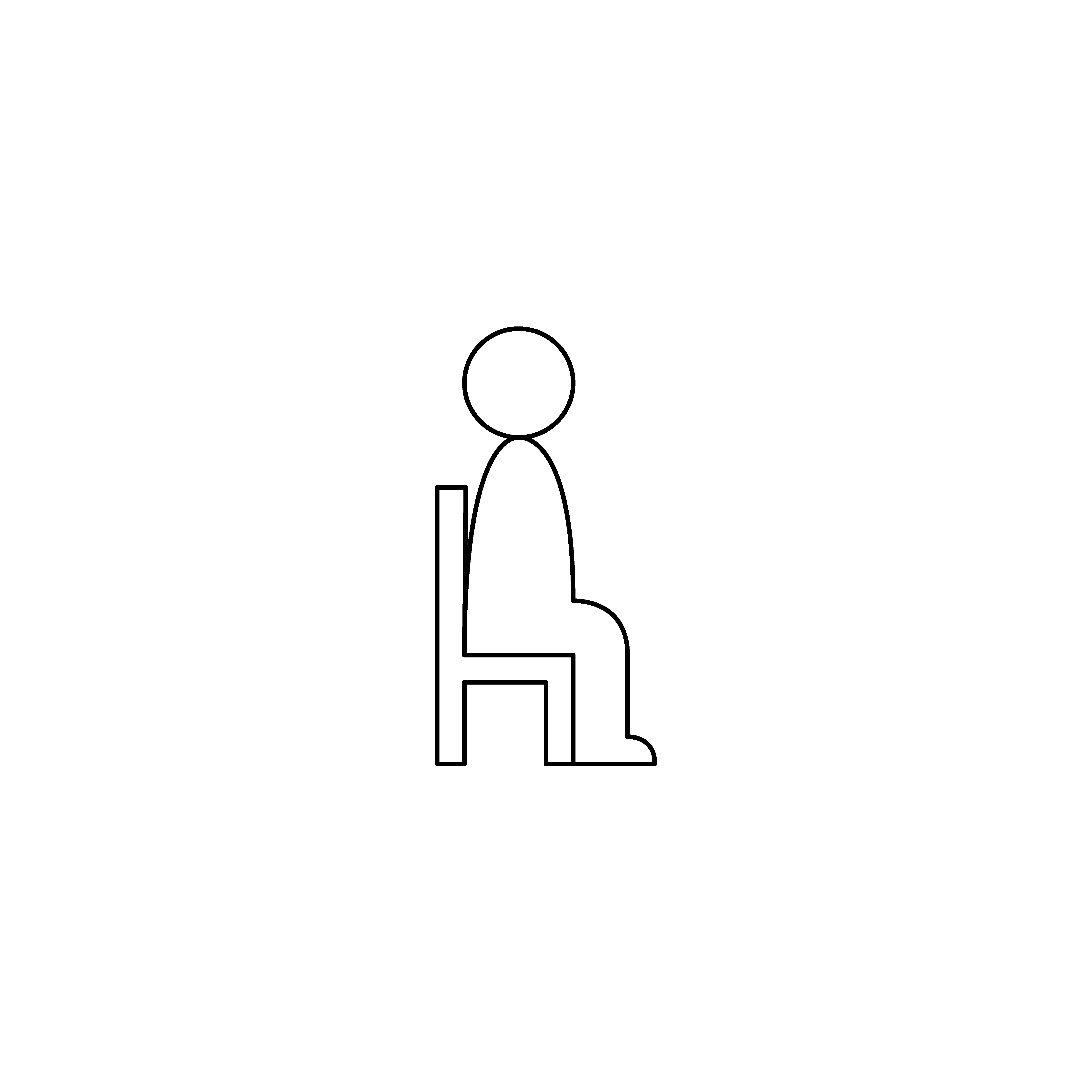 Man Sitting on Chair