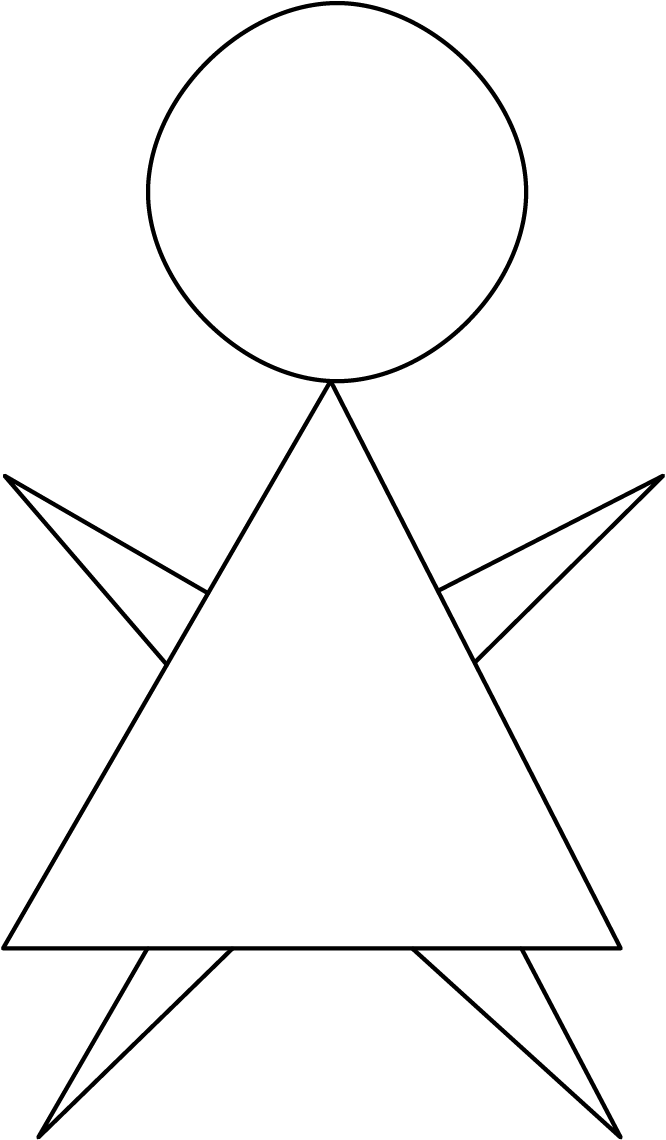 basic triangle woman