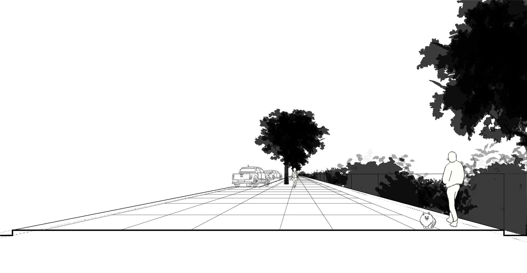 Sidewalk between Gay Street Con and the Timothy Demonbreun Statue