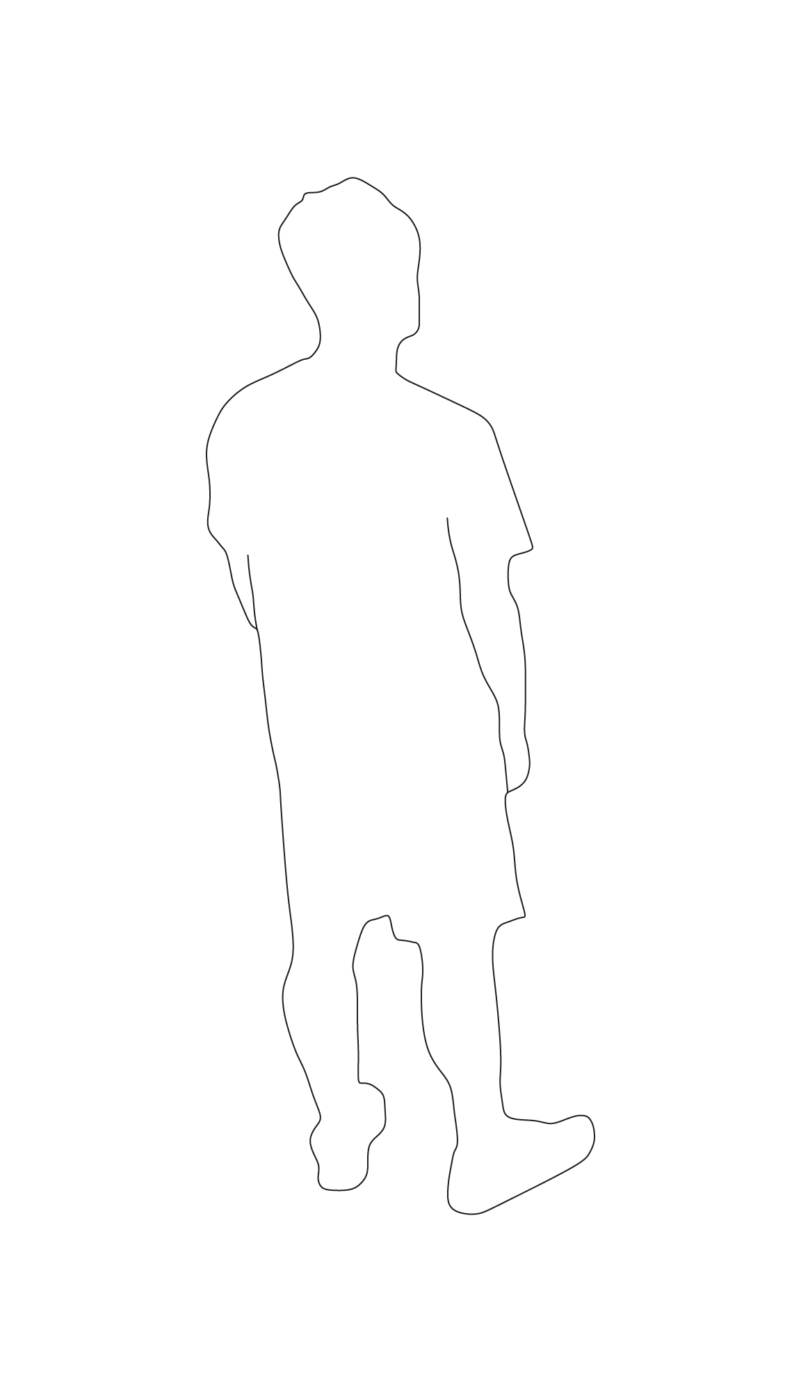 Guy standing and watching sports