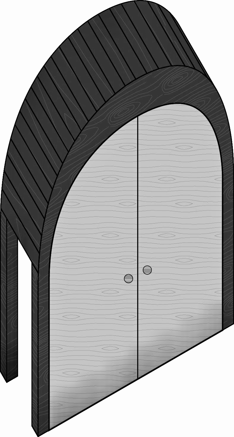 Arched Wood Door