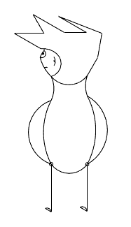 Scared man walking away from Assaliant looking back 