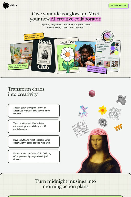 Daisy AI website screenshot