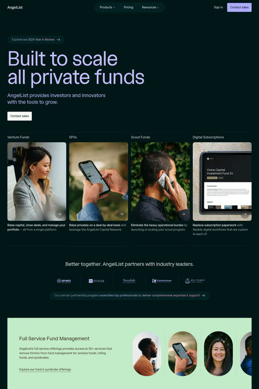 AngelList website screenshot