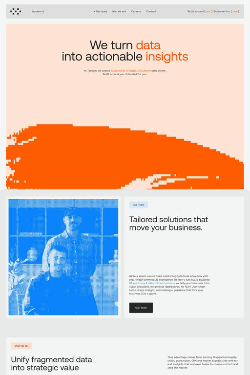 Tandem.bi website screenshot