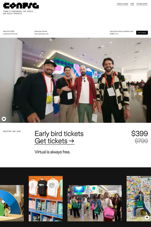 Figma Config website screenshot