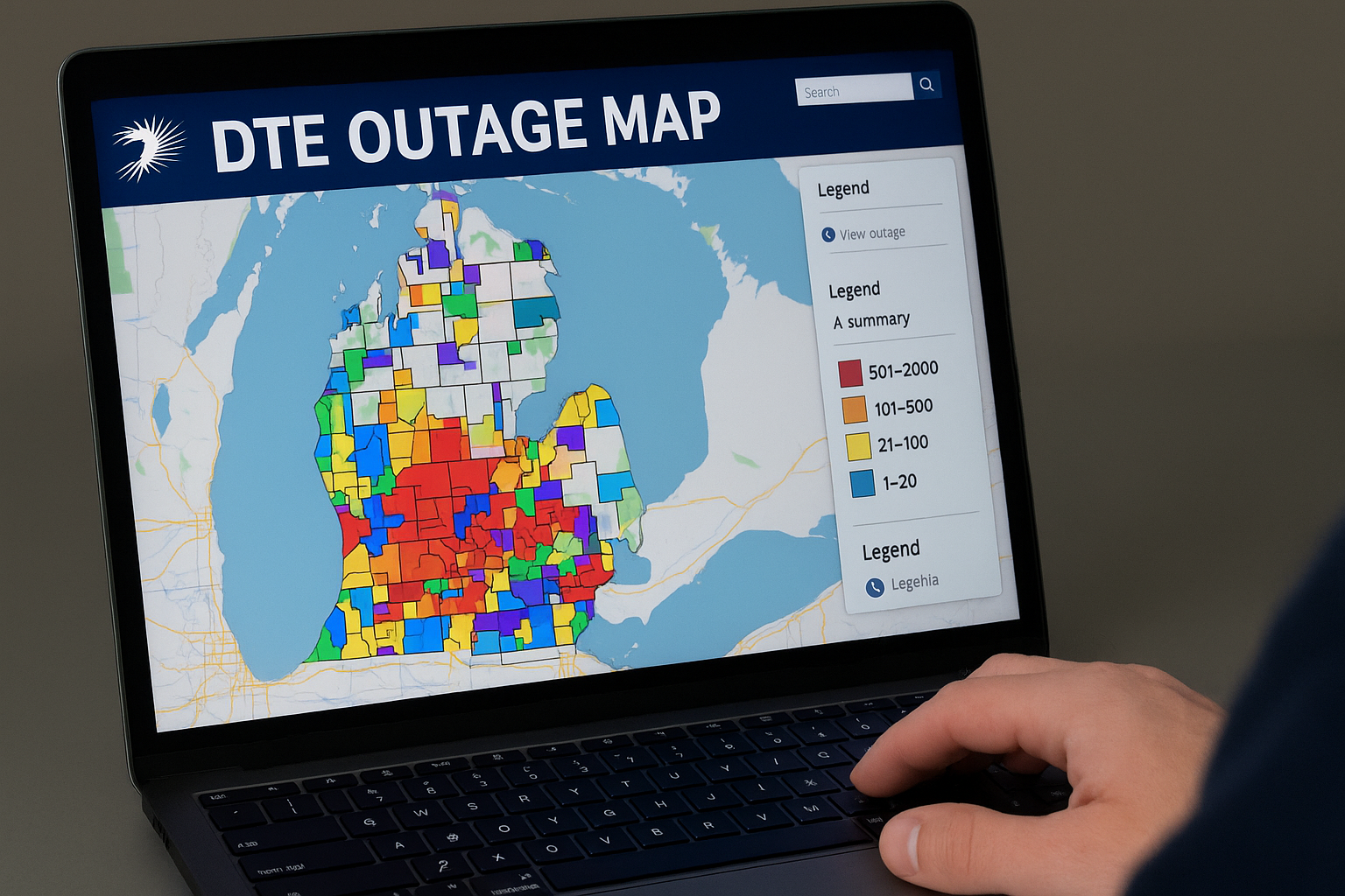 dte outage map