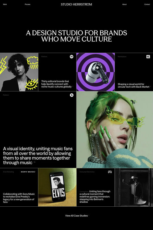STUDIO HERRSTRÖM website screenshot