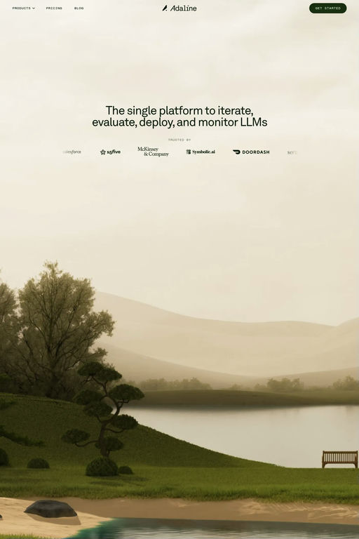 Adaline website screenshot