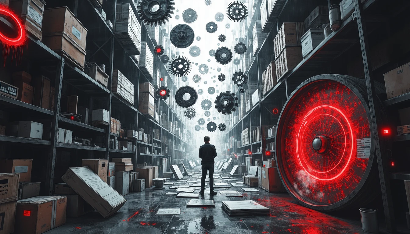 Analyst conducting complex predictive models in dynamic space