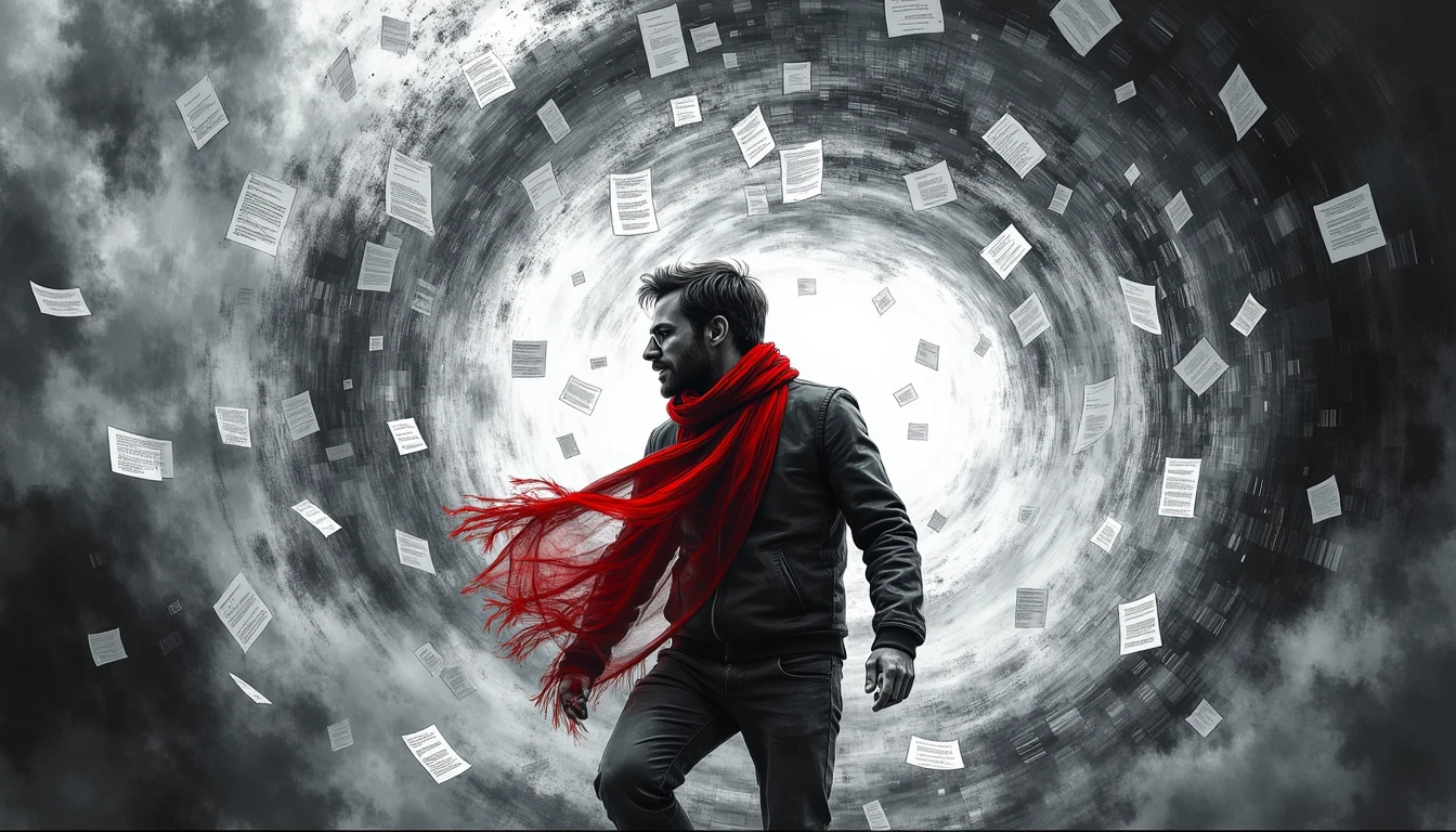 Filmmaker navigating AI-generated content tornado