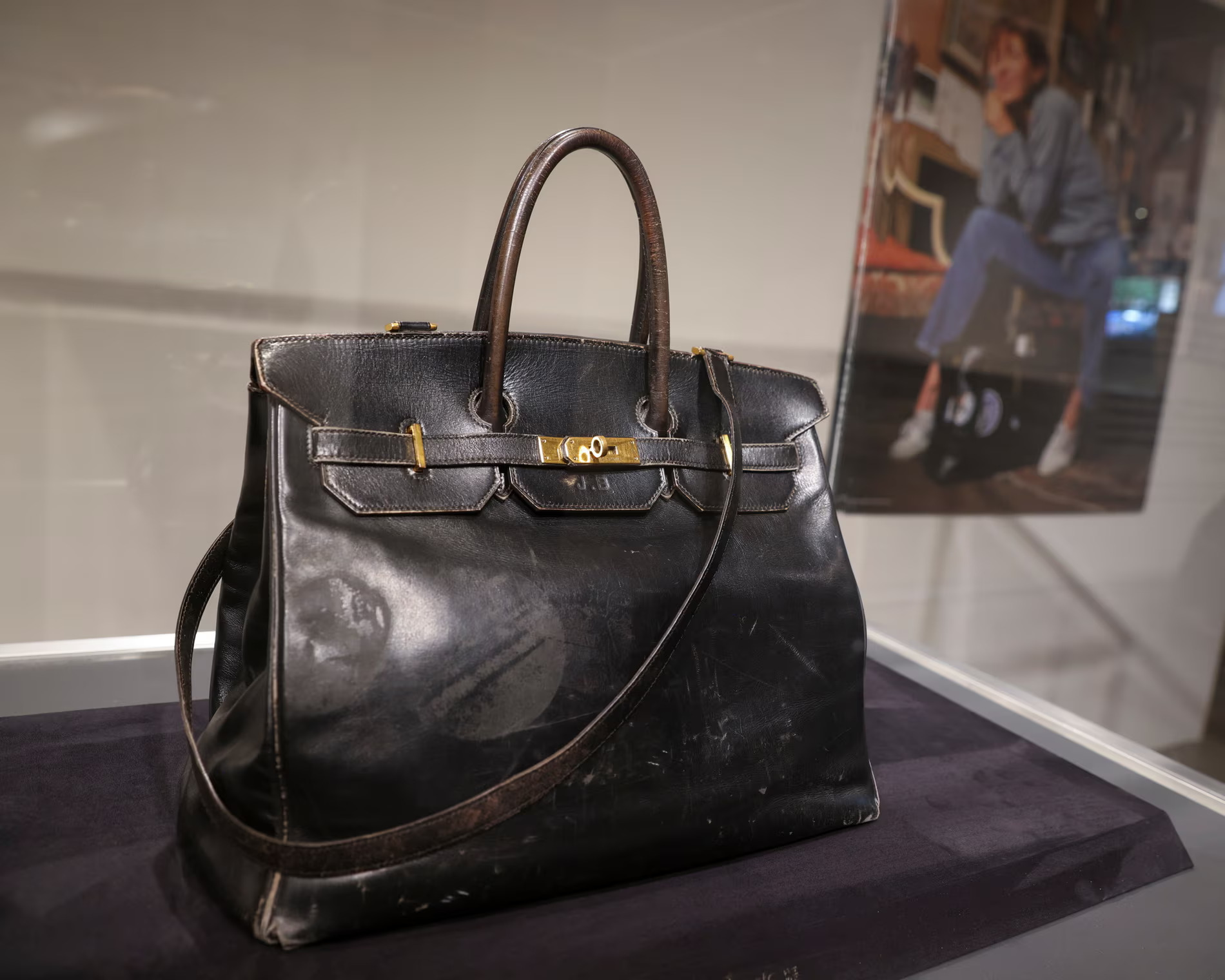 Jane Birkins Original Handbag by Sarah Yenesel-EPA