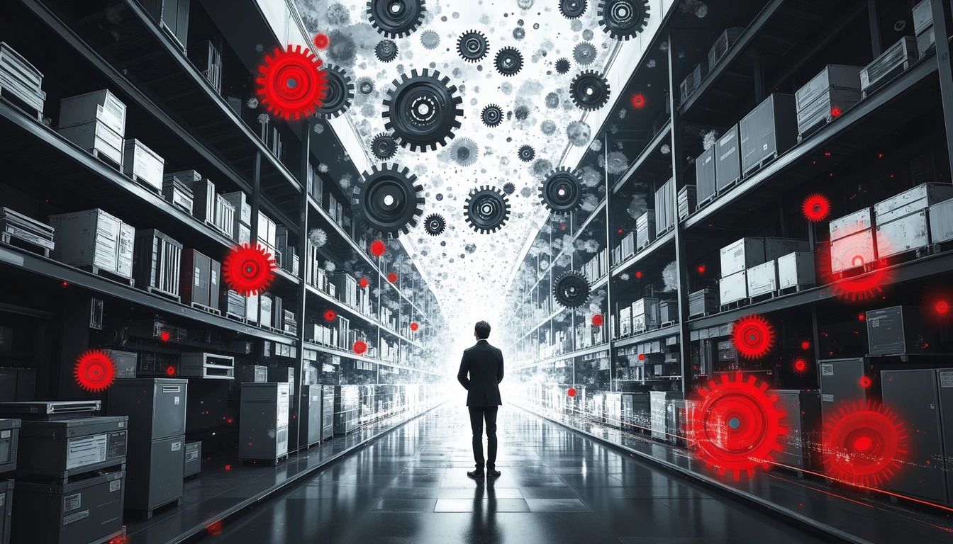 Strategist orchestrating living logistics ecosystem with AI