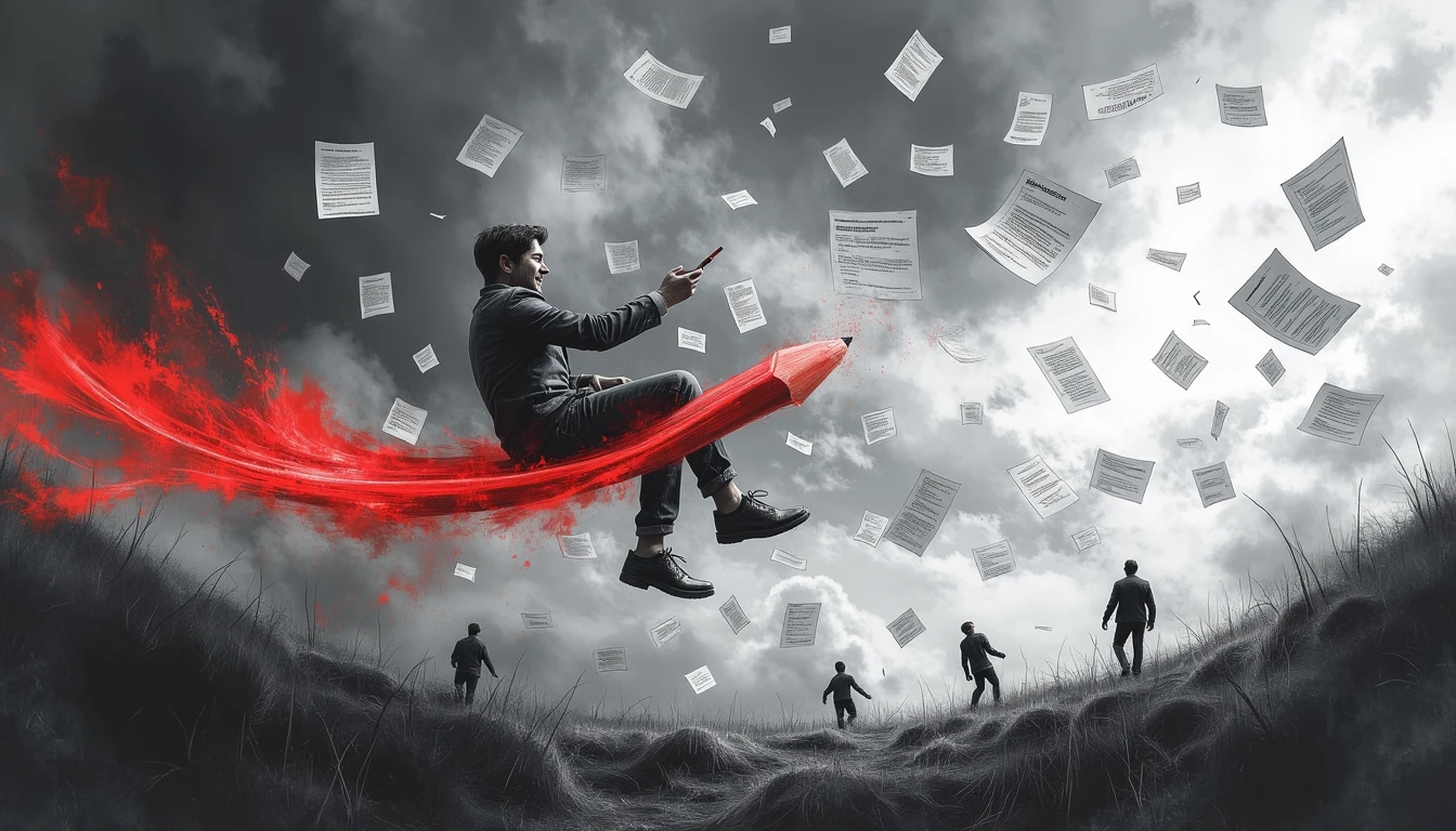 Pencil rider navigating tax calculation landscape