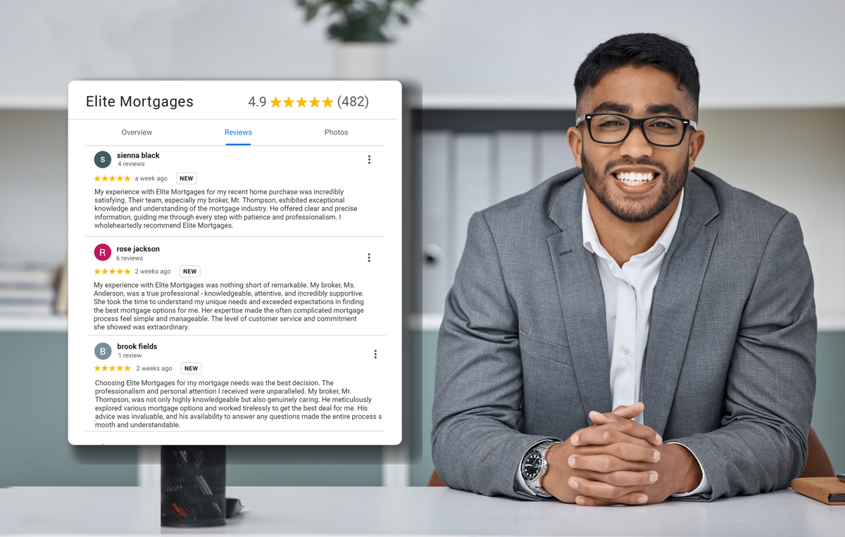 Boost positive Mortgage Broker reviews and rank higher in Google search results