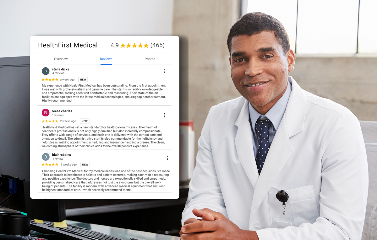Boost positive Healthcare Company reviews and rank higher in Google search results
