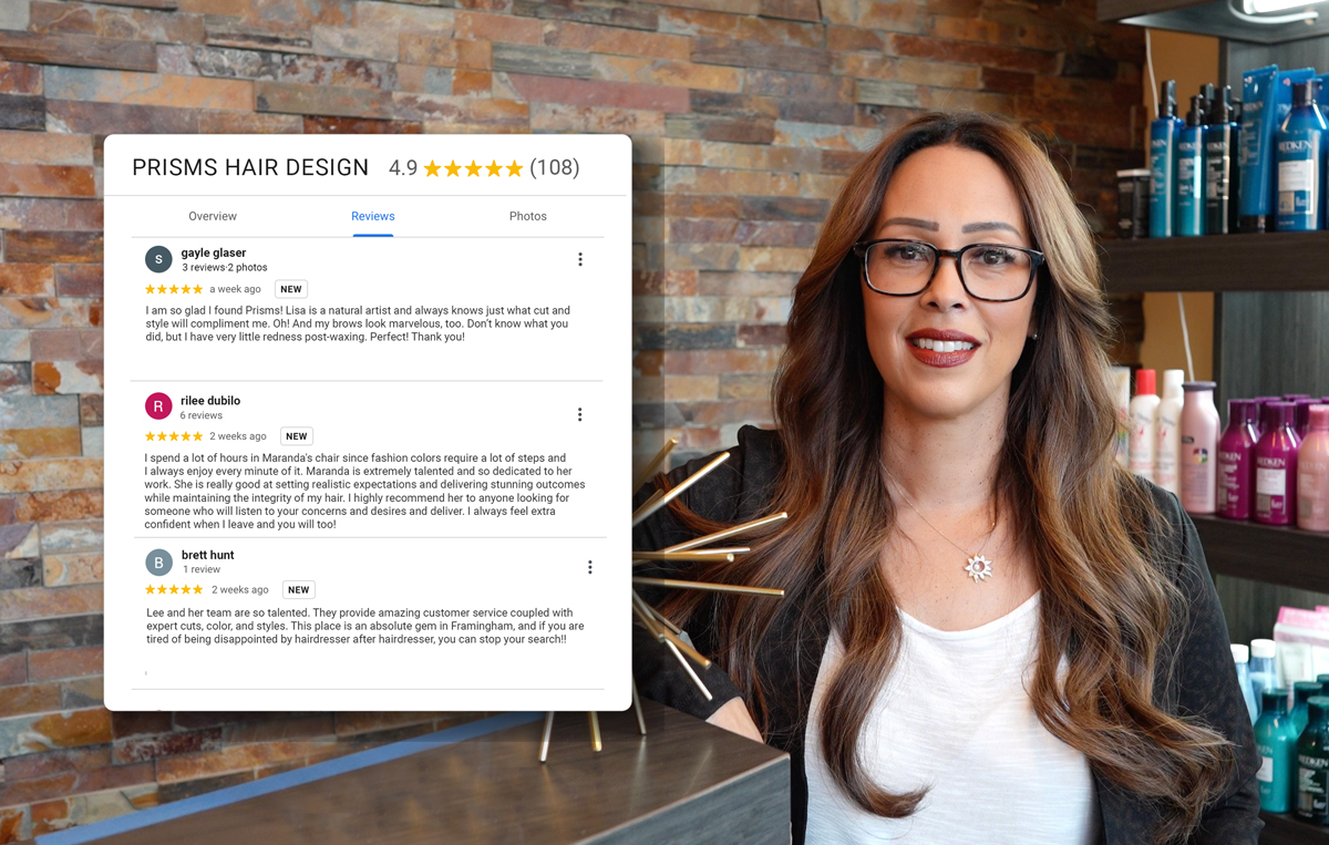 Increase positive Salon reviews and rank higher in Google search results