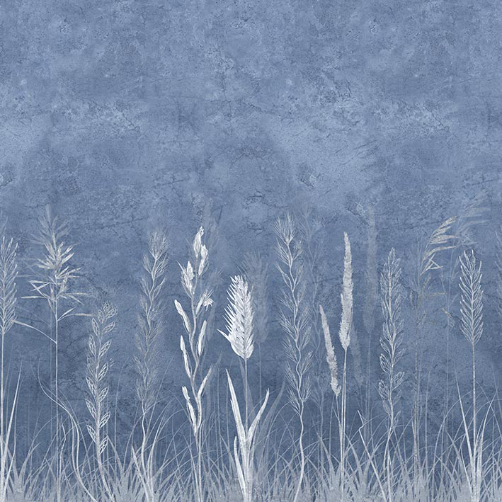 ISAURA BLUE VINYL VEGGFÓÐUR