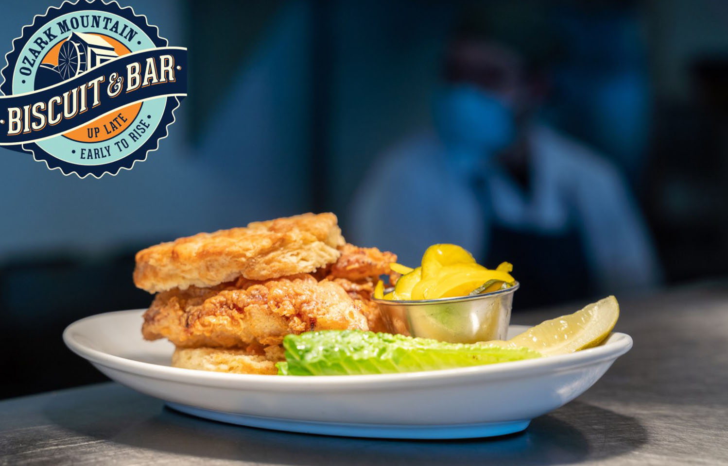 Ozark Mountain Biscuit & Bar has southern comfort food and drinks in Columbia, MO.