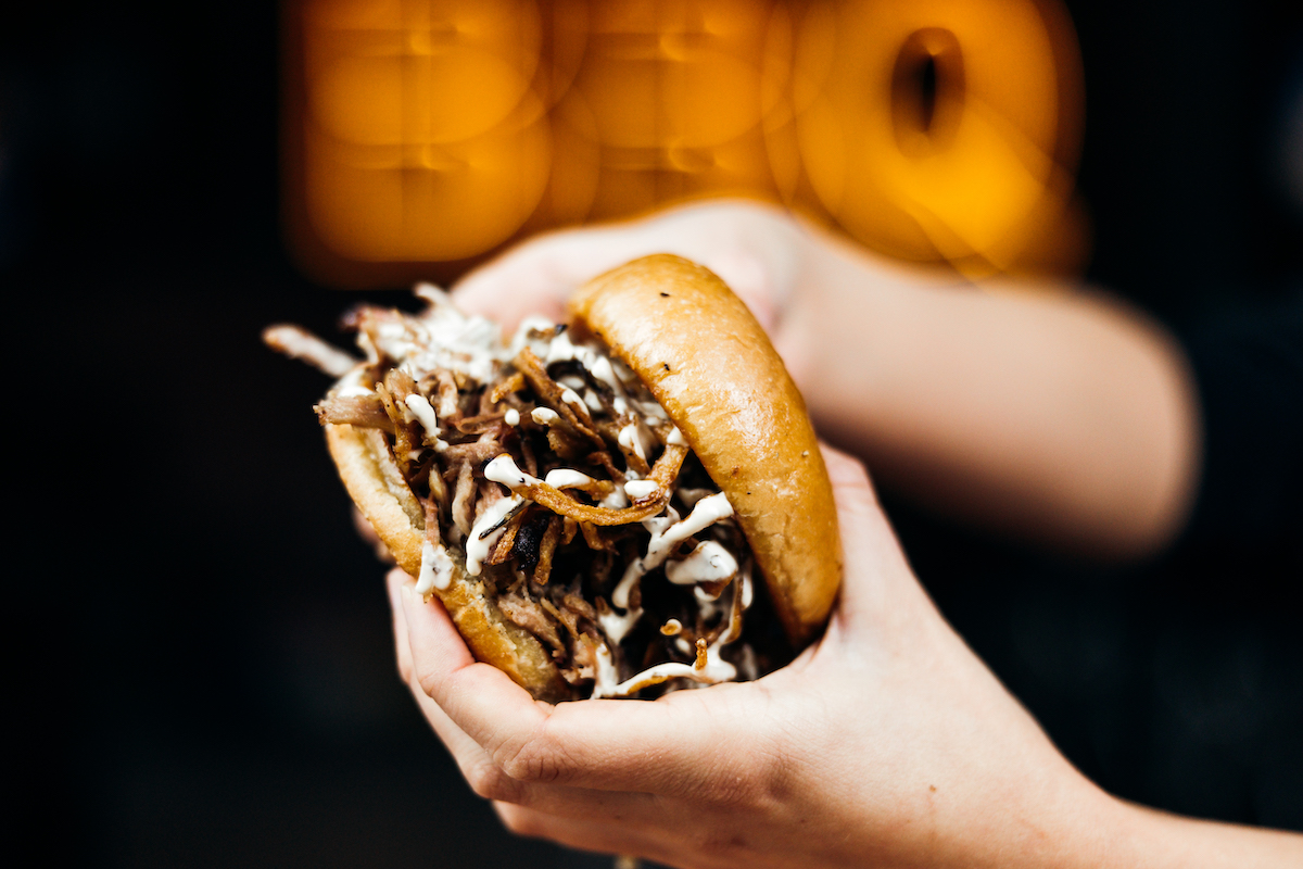 BBQ Sandwich at Bud's BBQ in Columbia, MO.