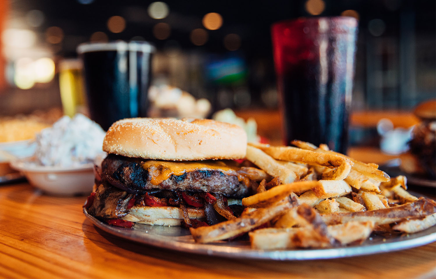 Burgers made to order in Columbia, MO.