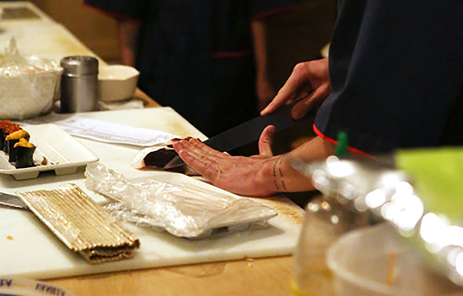 Order a platter of sushi at Osaka Japanese Restaurant in Columbia, MO.