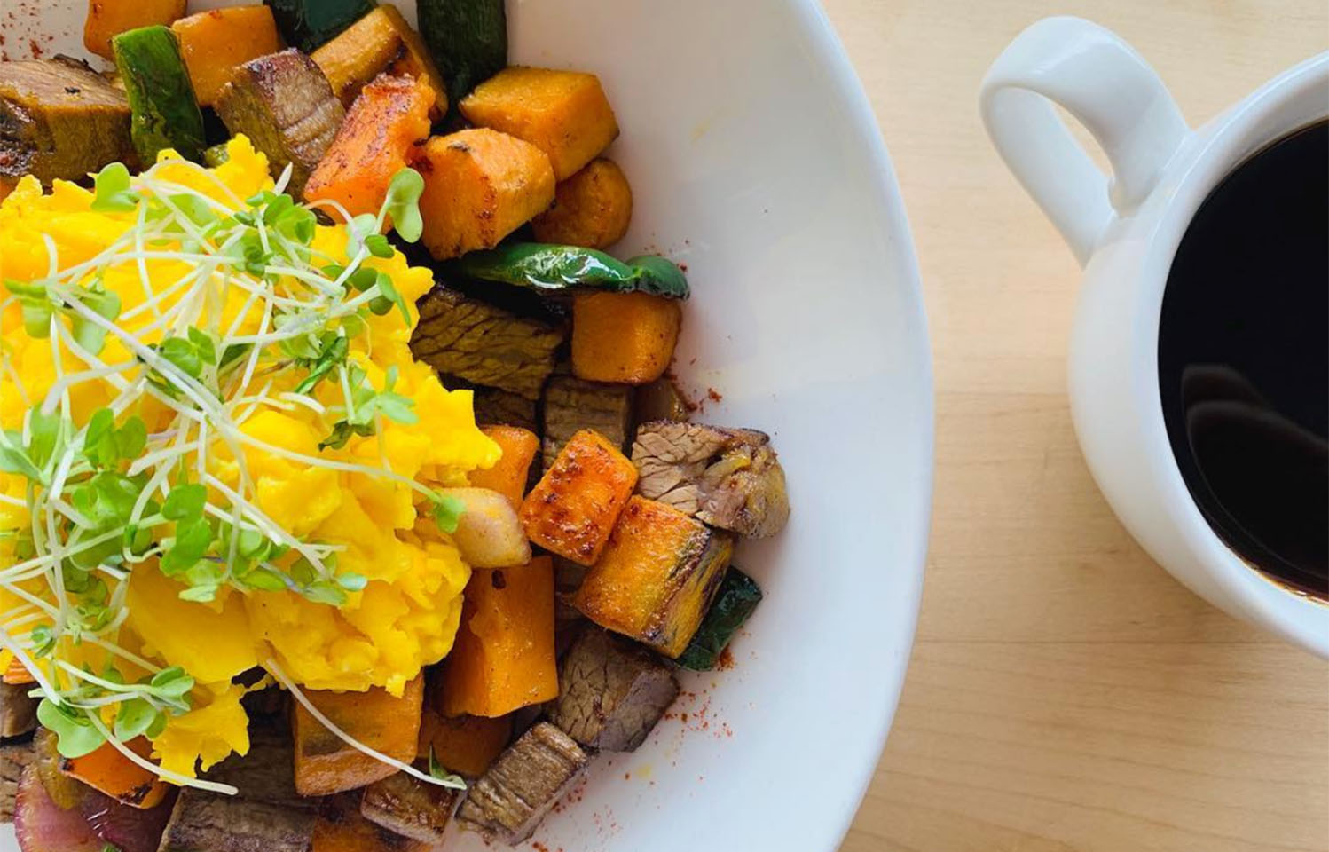 Come to Meriwether Caf&eacute; and Bike Shop for delicious food on the Katy Trail in Columbia, MO.