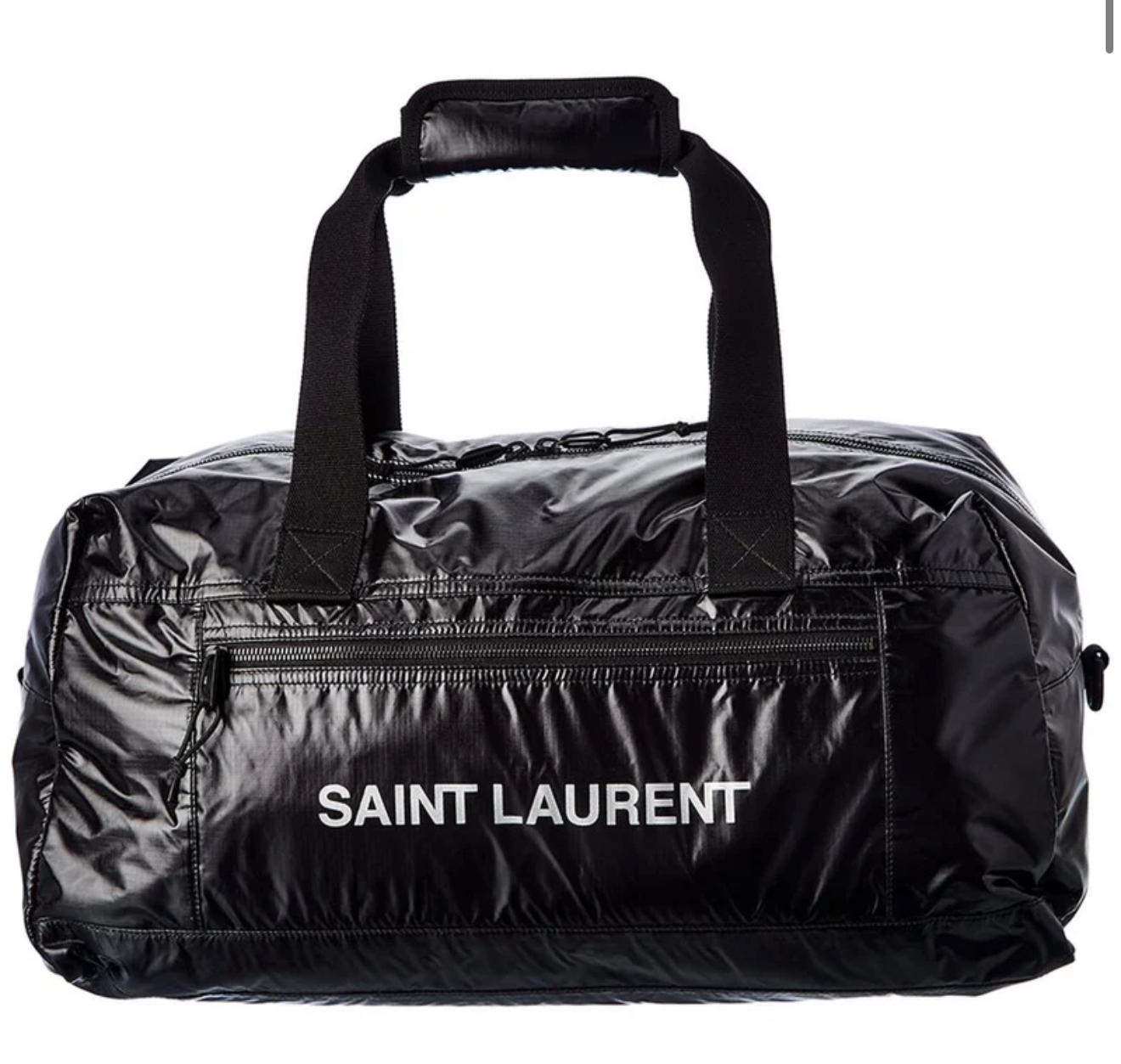 Saint Laurent Black Nylon Duffel Bag