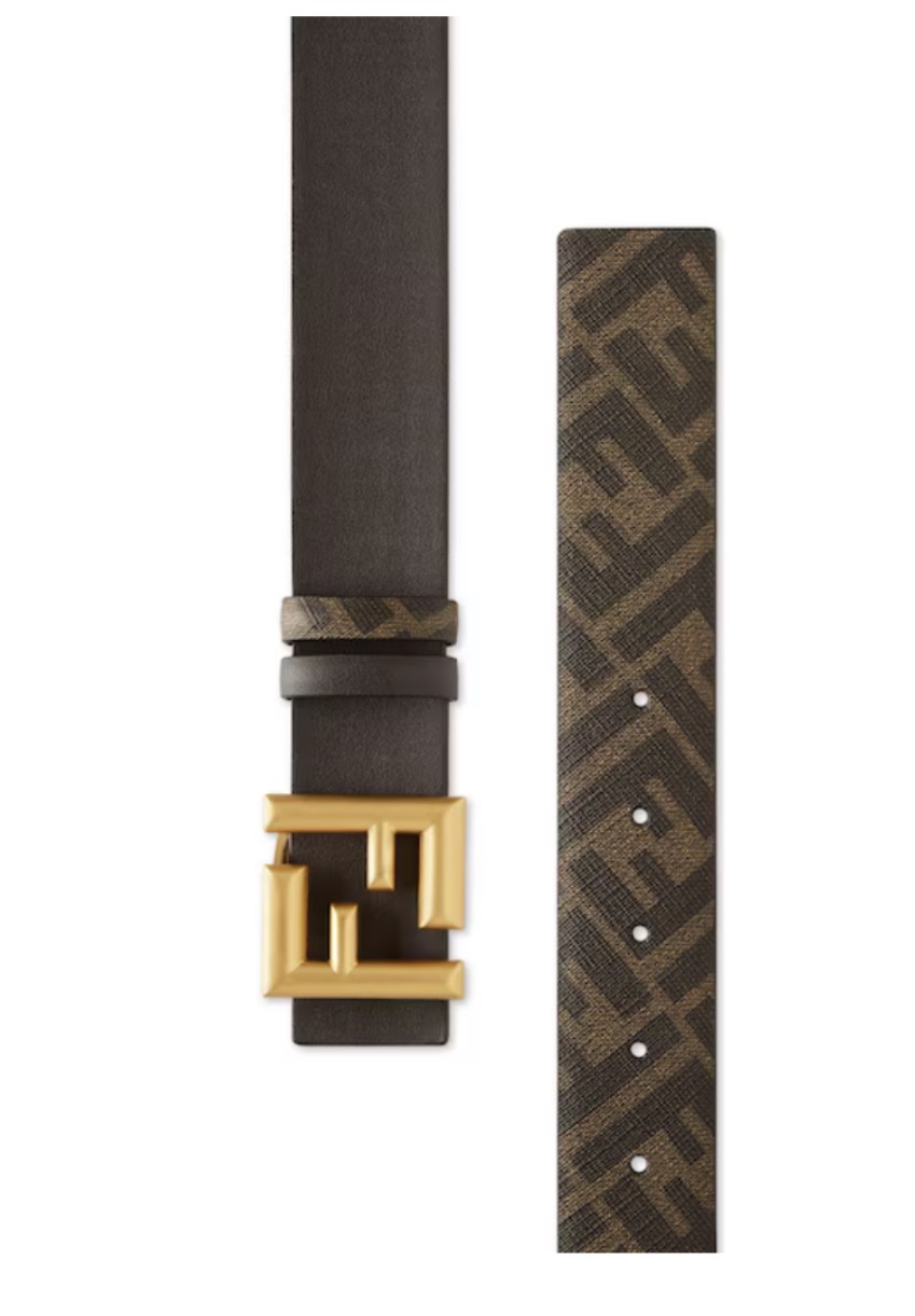 Fendi Reversible FF Logo Leather Belt