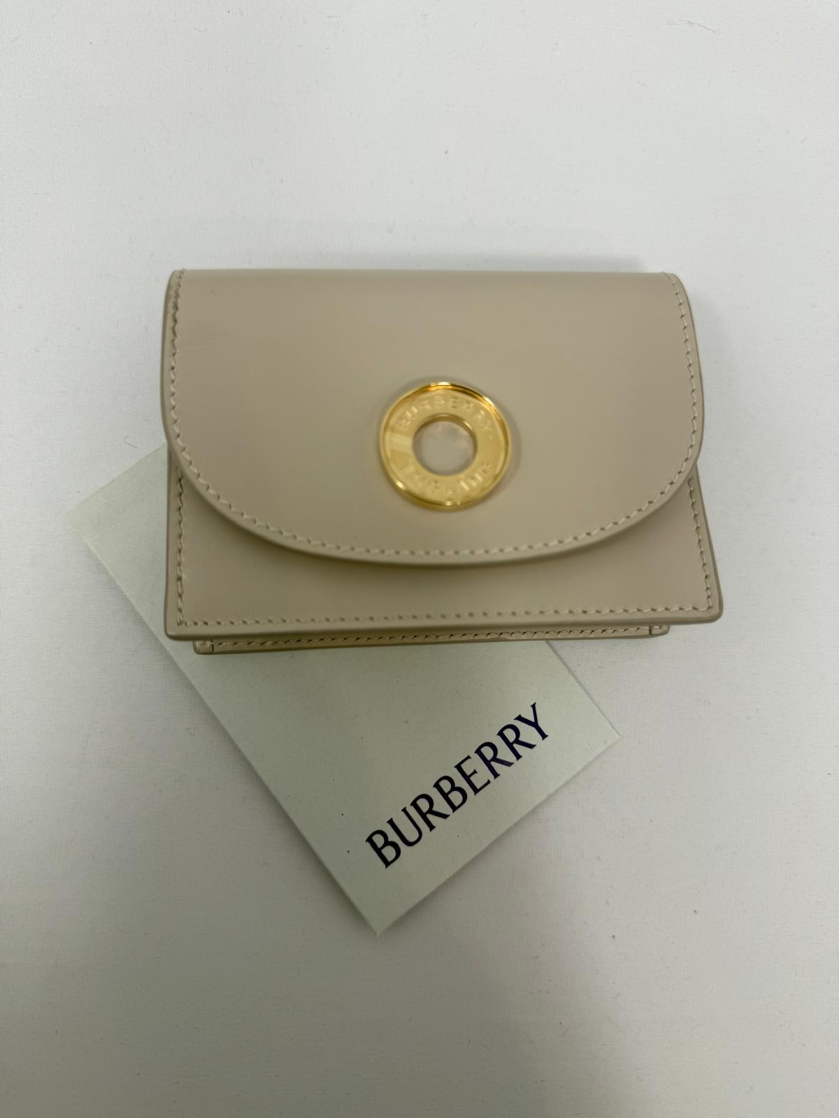 Burberry Beige Small Leather Wallet