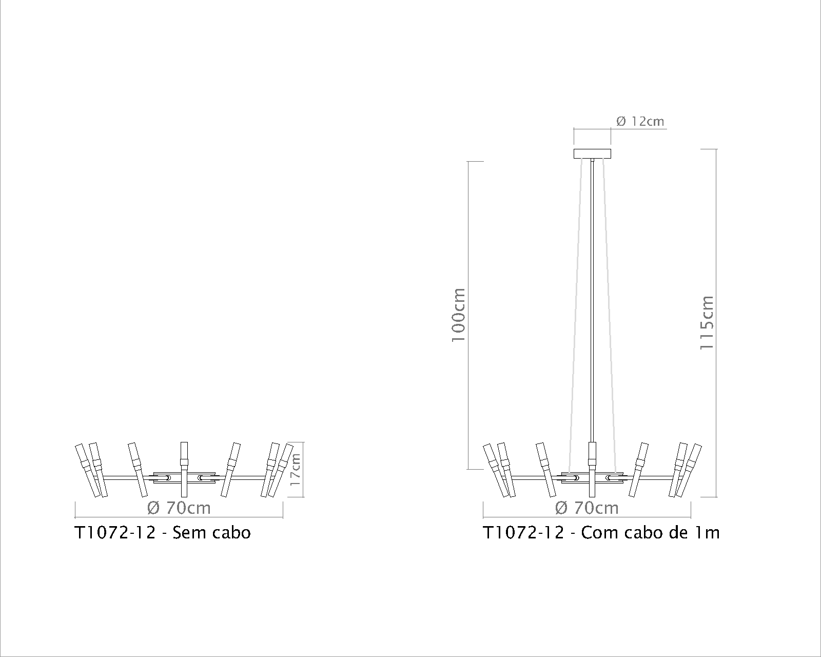 Lustre Montana – iluminação de teto