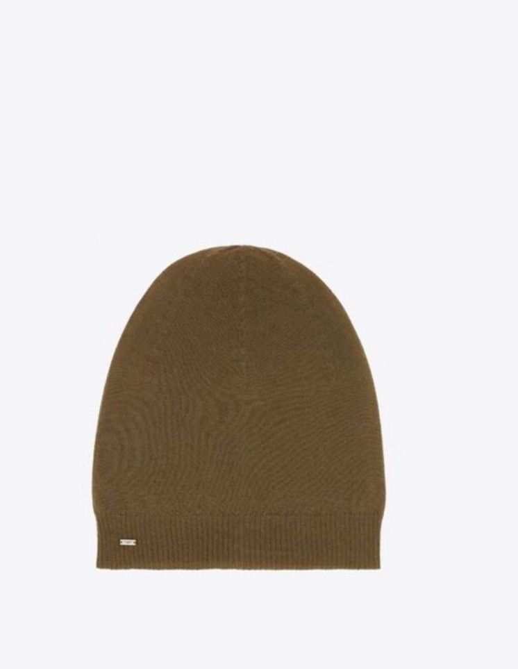 Saint Laurent Khaki Cashmere Beanie