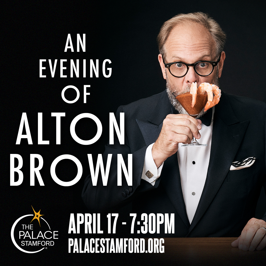 Comedian Alton Brown at The Palace Theatre Stamford on April 17