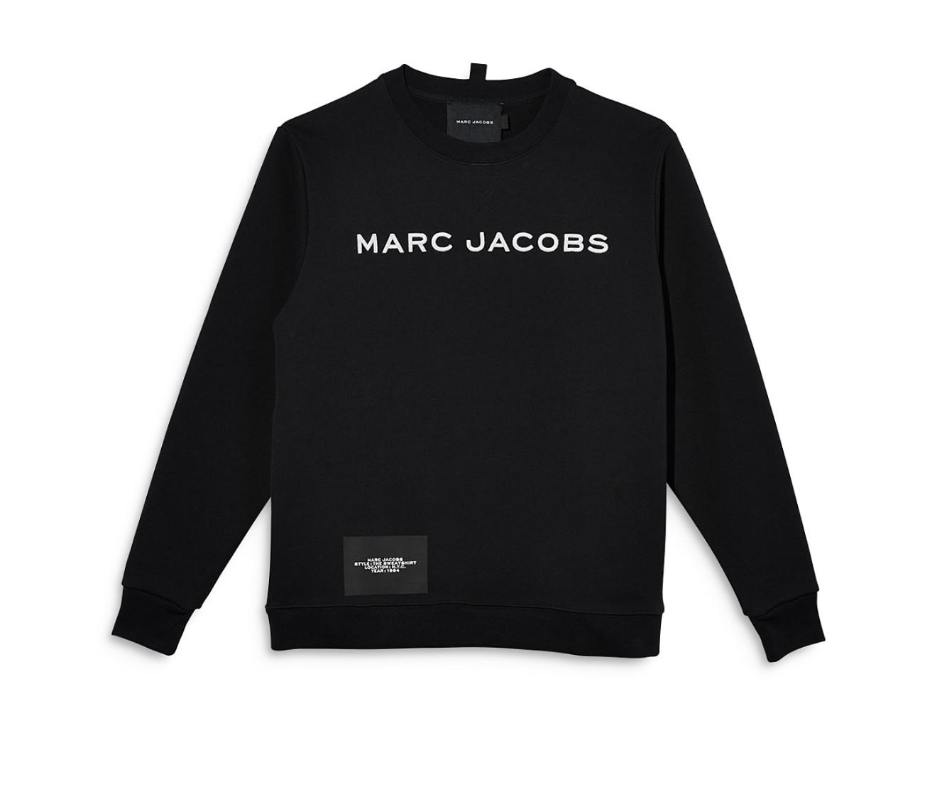Marc Jacobs Women's Black Sweathshirt with Logo