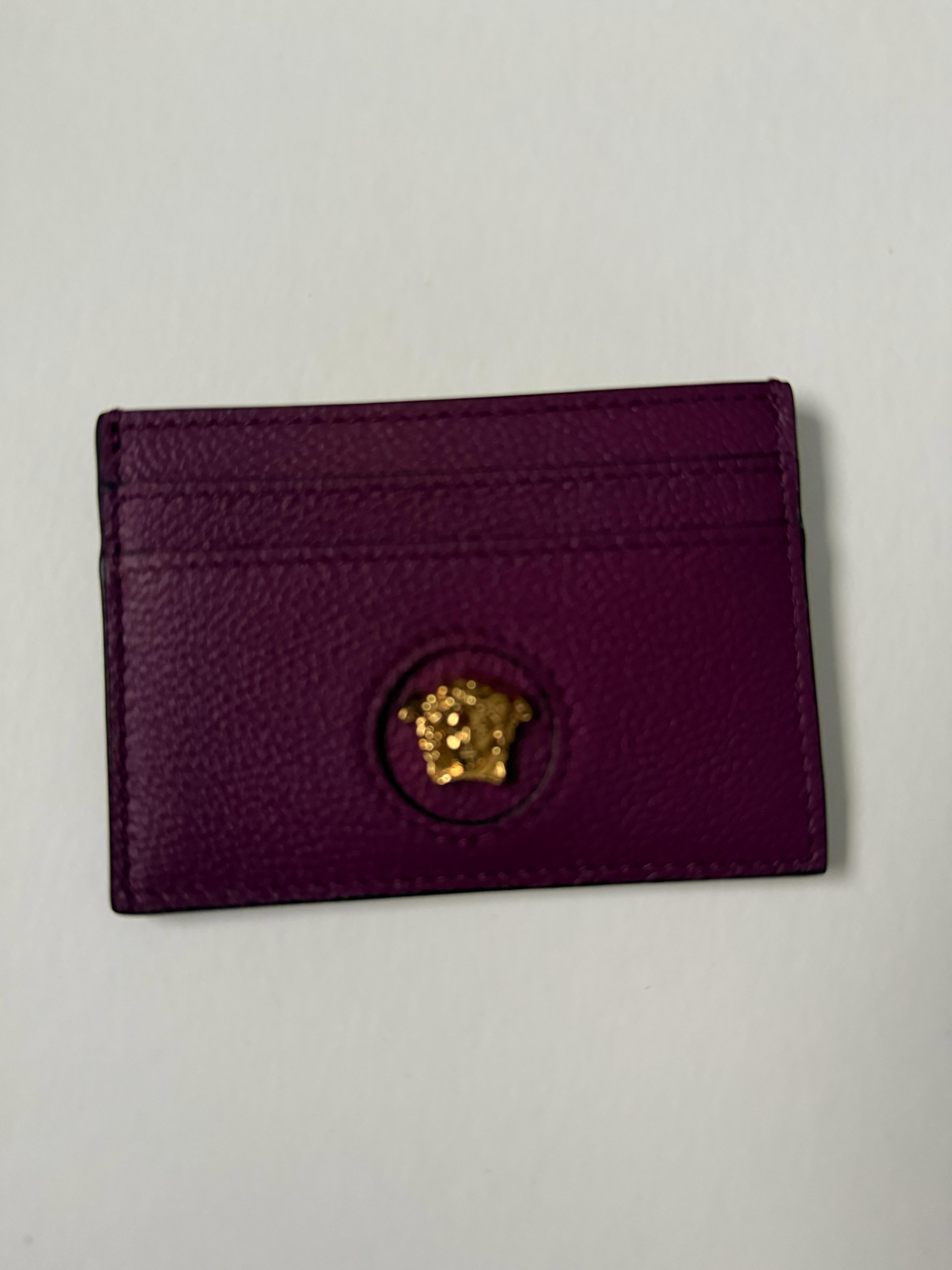 Versace Medusa Card Holder (Purple-Gold)
