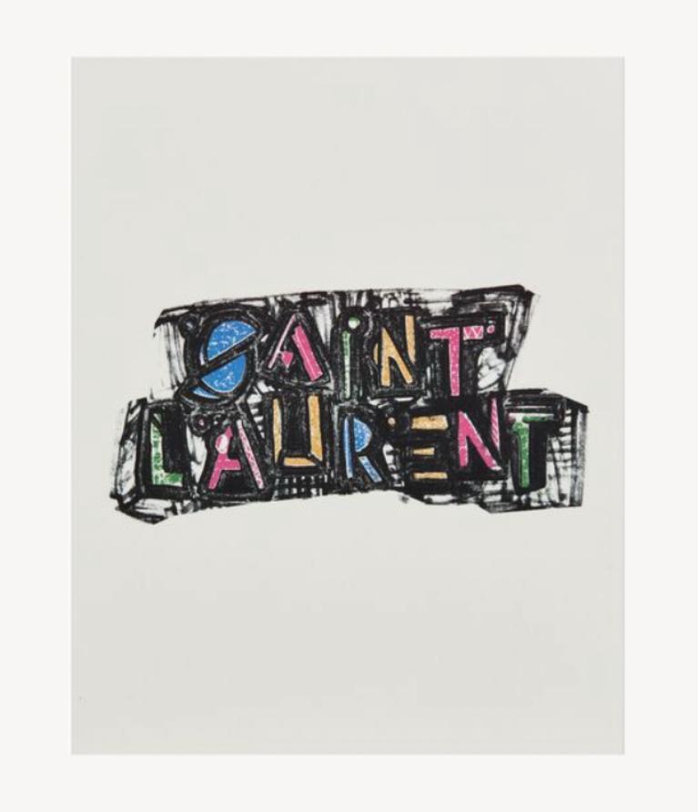 Saint Laurent Multicolor Graphic Logo Notepad