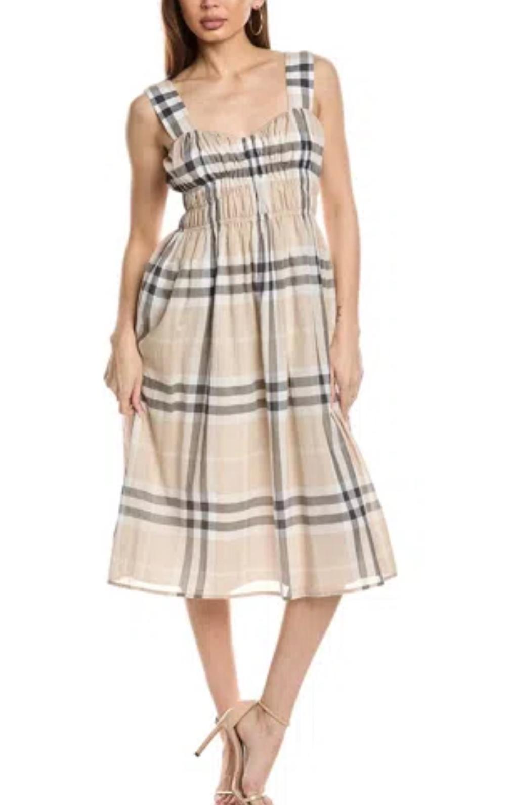 Burberry light check dress