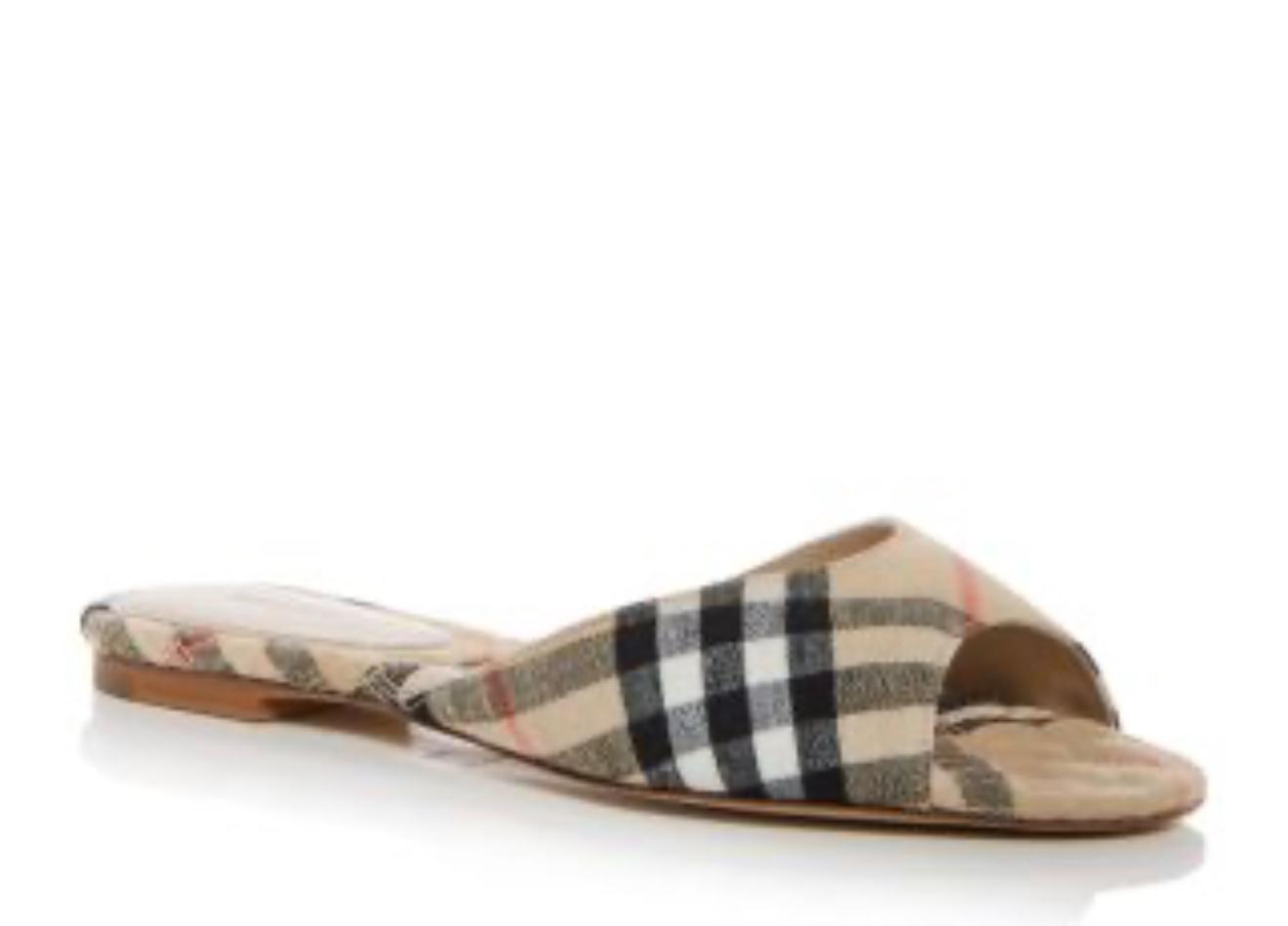 Burberry Signature Check Open-Toe Sandals